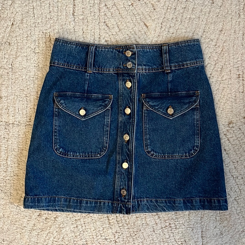 Sézane Bettie Denim Skirt
